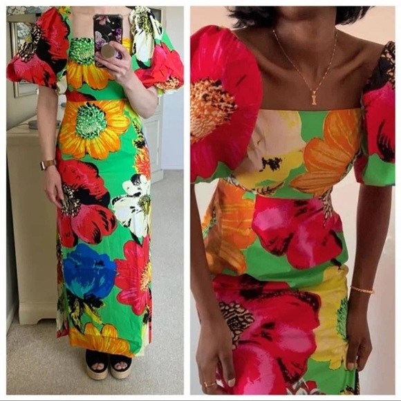 ChristopherJohn Rogers x Target Floral Puff Sleeve - Picture 5 of 8